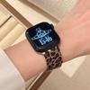 Миланская петля Ремешок Для Apple watch band 46мм 45мм 44мм 40мм 41мм Леопардовый принт Магнитный браслет для iWatch Серии 11/10/9 8 7 6 SE3/Ultra 2 3 4 49мм