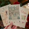 30Pcs/box Fairy Tale Book Series Boxed Postcards Retro Fairy Tale Book Style Retro Text Cartoon Travel Souvenir Message Postcard