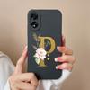 For OPPO Realme Narzo 60 Pro C51 11 Pro Plus A2 A58 A98 Phone Case Fashion Protective A-Z Flower Matte Liquid Silicone Soft Back Cover For OPPO Bumper