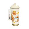 Large Capacity Cartoon Thermal Cup Leakproof Capybara Coffee Mug  Students