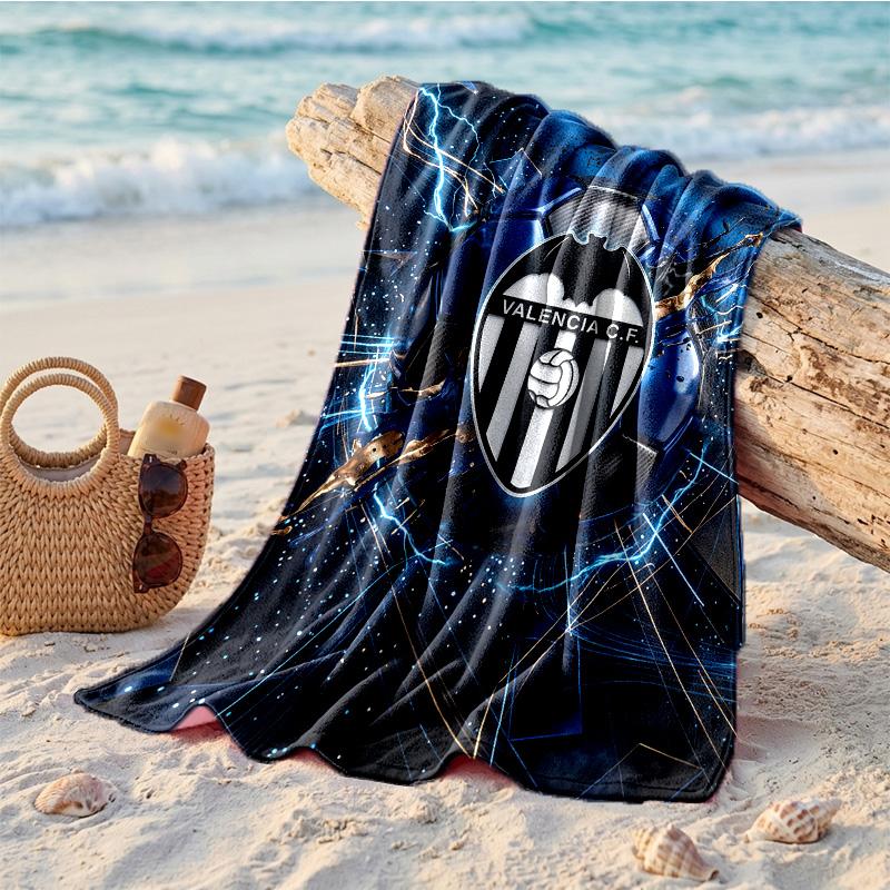 Valencia FC Print Microfiber Beach Towel Quick Dry Absorbent Large Towel For Beach Swimming Travel