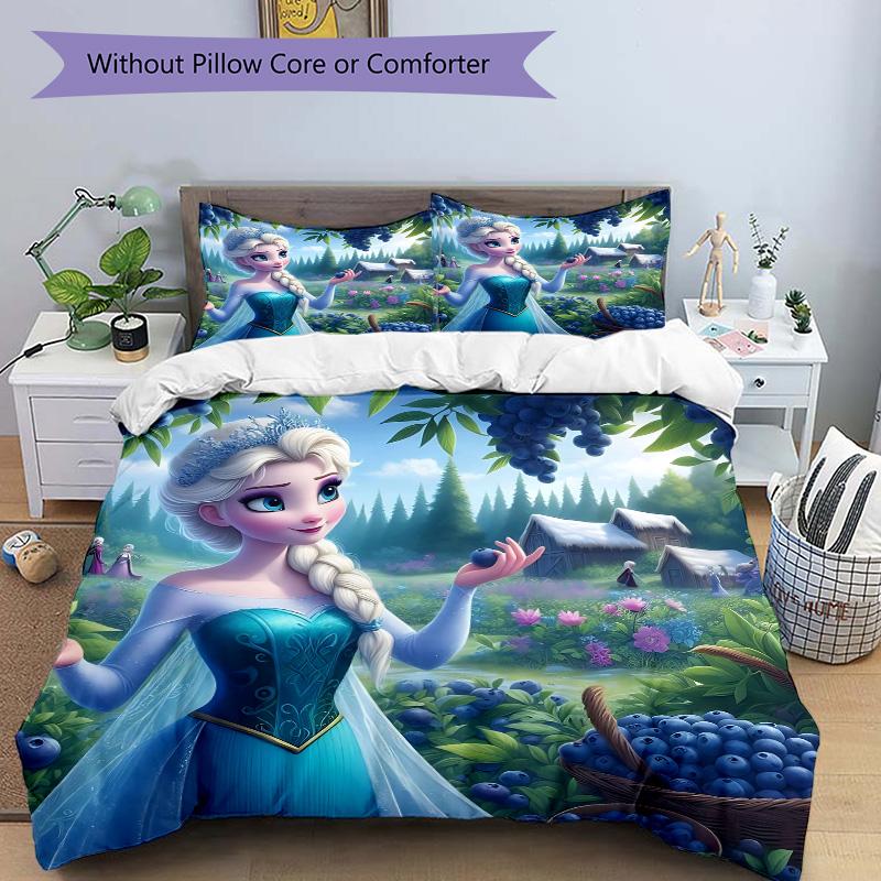 Elsa Garden Print 3Pcs Bedding Setduvet Cover With 2 Bedropillowcase Home Birthday Gift