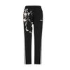 New Chinese Style Floral Embroidery Outdoor Versatile Side Stripe Vintage Knitted Sports Pants Unisex Pants Black DU0456(TEAM702-DU6)