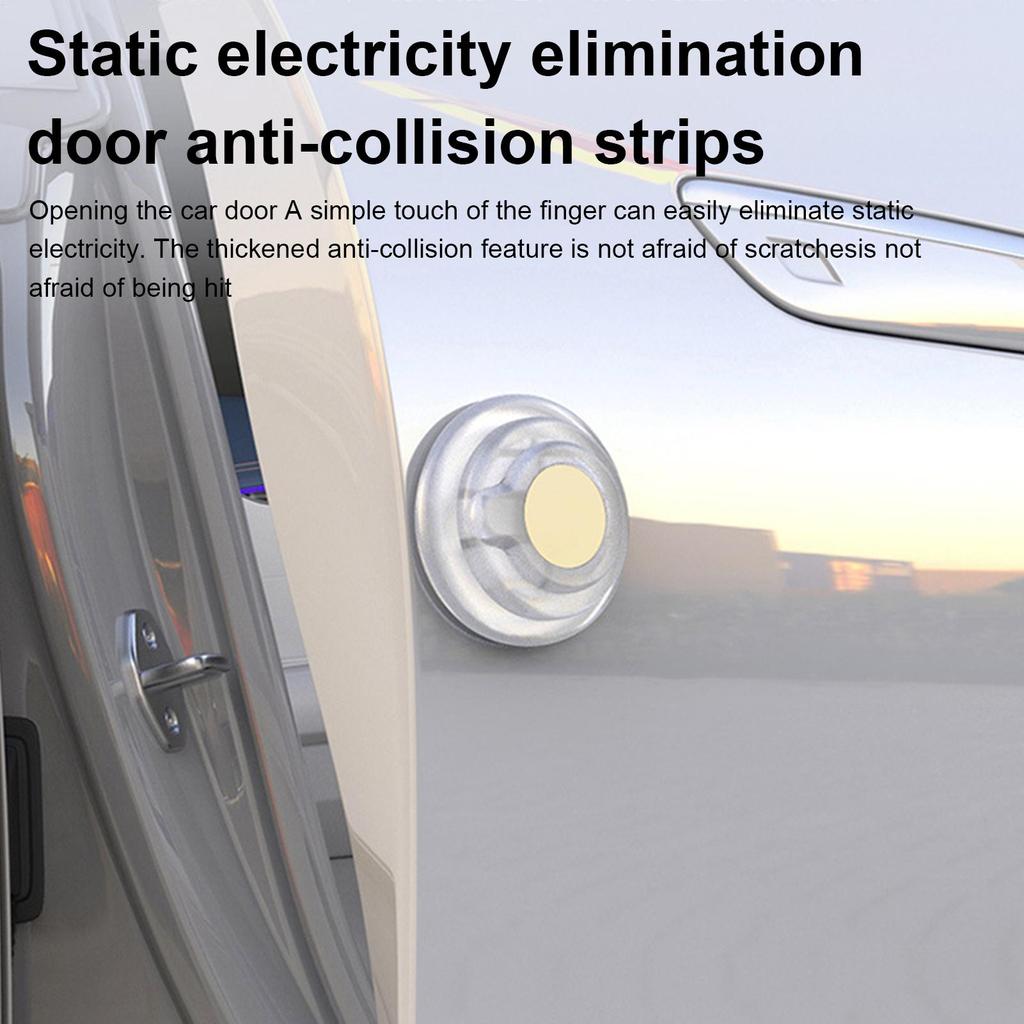 Car Door Bumpers Adhesive Slam Stopper Static Electricity Removal For RV Truck Tractor Trailer Automobile Vehicle Motorcycle