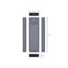 M.2 External Case Ewent EW7022 Aluminum Gray USB 3.2 Gen2 High Speed Compact