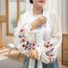 Breathable Flower Shawl Embroidered Seaside Vacation Cloak Sunscreen Scarf  Neck Decoration