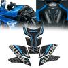Для GSX-8R GSX8R GSX-8S GSX8S 2025 Нескользящая текстура из углеродного волокна Нижняя сторона Наклейка на топливный бак Водонепроницаемая накладка Резиновая наклейка 3D Рельефная резина F