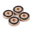4PCS 40*10mm Aluminium Alloy Amplifier Pad Anodizing Sand Blasting Amplifier Pads Feet  Gold