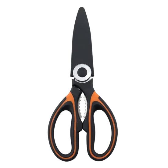 Кухонные ножницы Ножницы для куриных костей Нескользящие удобные ножницы из нержавеющей стали с защитным чехлом Многофункциональные прочные ножницы