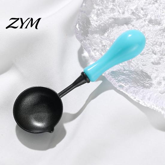 Wax Stamp Accessories Seal Spoon with Ergonomic Handle, Non-Stick Sealing Melting Spoon, Tool Warmer for Envelope & Letter Art Crafts Card Making