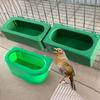 Кормушка для птиц Пластиковая многофункциональная подвесная кормушка для попугаев, антиразбрызгивающая миска для воды для голубей, клетка для птиц