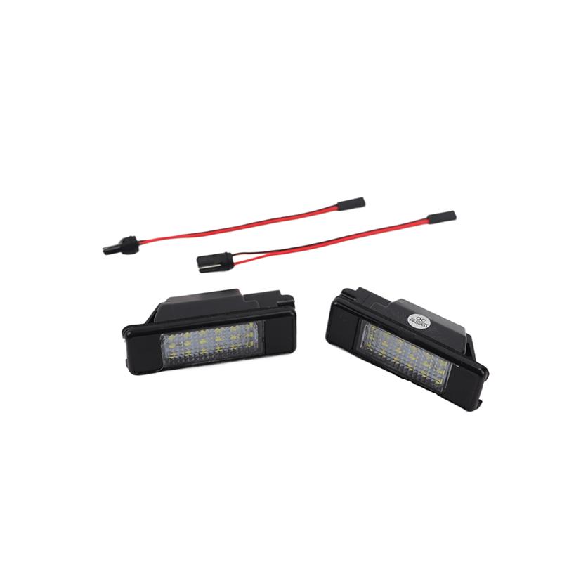 12V LED License Number Plate Light Lamp White For Nissan Primera P12 Teana Pathfinder Qashqai X-Trail Juke March Rogue Sport