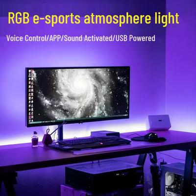 Светодиодная RGB-лента с питанием от USB для украшения ПК и телевизора