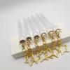 1Pcs Diamond Crown Tube Eyelash Brush Eyebrow Brush Reusable Make Up Brush Dust-Proof Eyelash Extension Tool  Rod