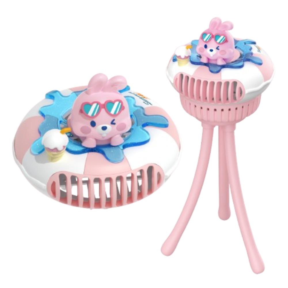 USB Rechargeable Portable Baby Stroller Fan Octopus Handheld Electric Fan  Kids Pram