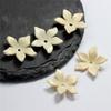 50pcs 22mm Acrylic Pearlescent Flower Beads Five Petal Flower Beads DIY Handmade Material
