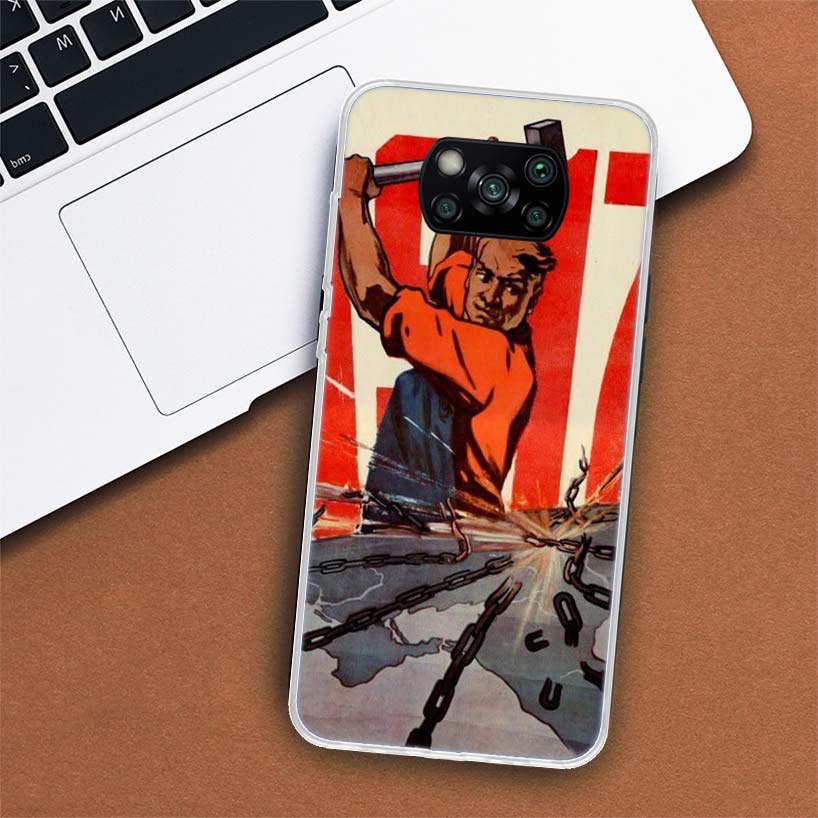 Чехол для телефона с флагом СССР для Xiaomi Mi 11 Lite 11i 12X 12 9 8 11T 10T 9T Pro 10 5X 6X Ultra 5G Cover Coque Capa
