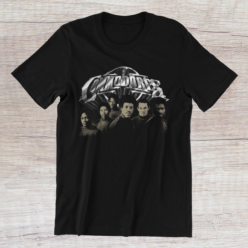 COMMODORES 70s 80s Funk Soul Music on Ring Spun Cotton Tee Unisex T-Shirt