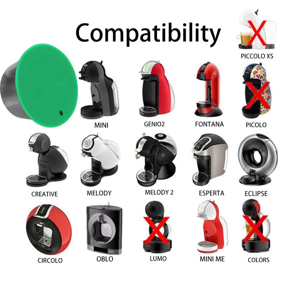 Для капсул кофе Dolce Gusto многоразового использования капсулы кофе совместимы с кофемашиной Nescafe нержавеющая металлическая Rusable