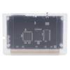 3000 In 1 Game Card with 8GB Memory Transparent Cassette for Mega Drive Mega Key Game Accessories Card, V1, Support, (Transparent White)
