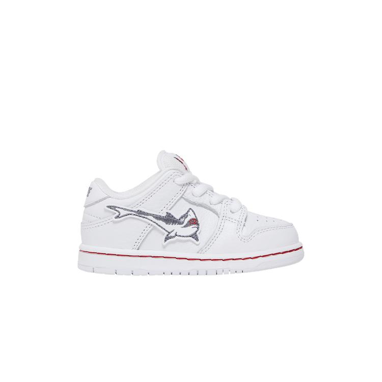 Kids' Sneakers Nike SB Dunk Low Oski Great White (TD) White/Cool Grey-White-White