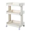 3 Tier Storage Trolley Multifunctional Large Capacity Rolling Cart with Wheels for Beauty Salon