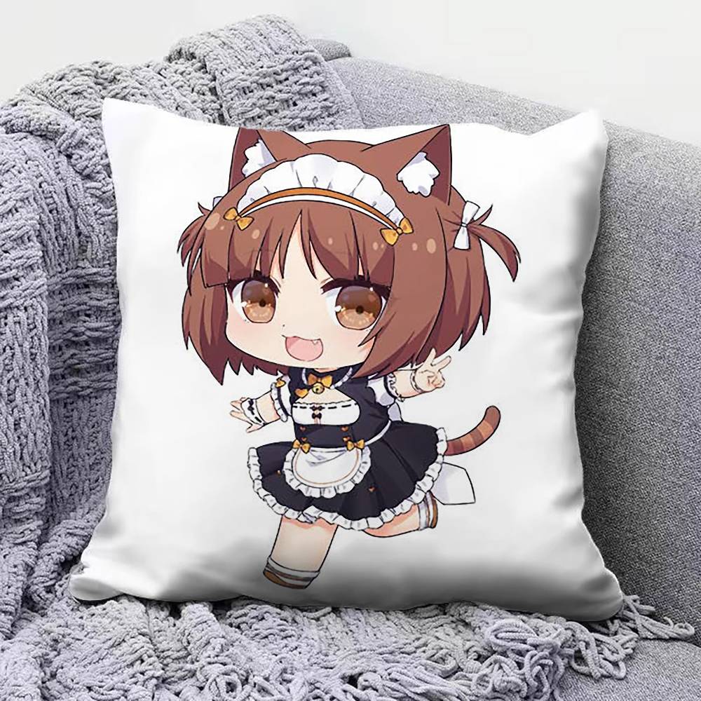 Nekopara Чиби Ванилла Шокола Аниме Игра Домашние Диванные Наволочки и Декоративные Индивидуальные Наволочки