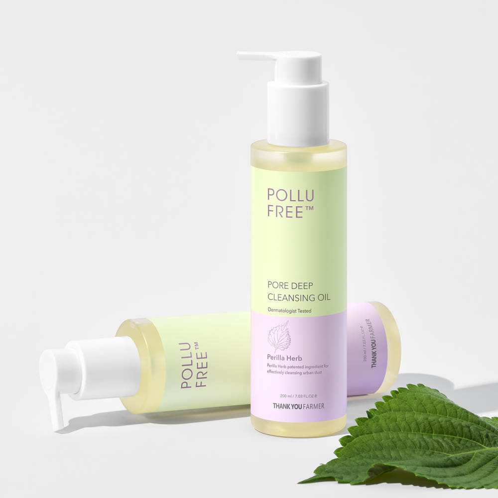THANK YOU FARMER Pollufree Blackhead Deep Cleansing Oil 200ml – Korean Pore Cleansing Oil for Blackheads & Makeup