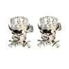 Kamakura Cufflinks Studio Skull King Cufflinks Silver 925 Ca038 & (Cufflinks)