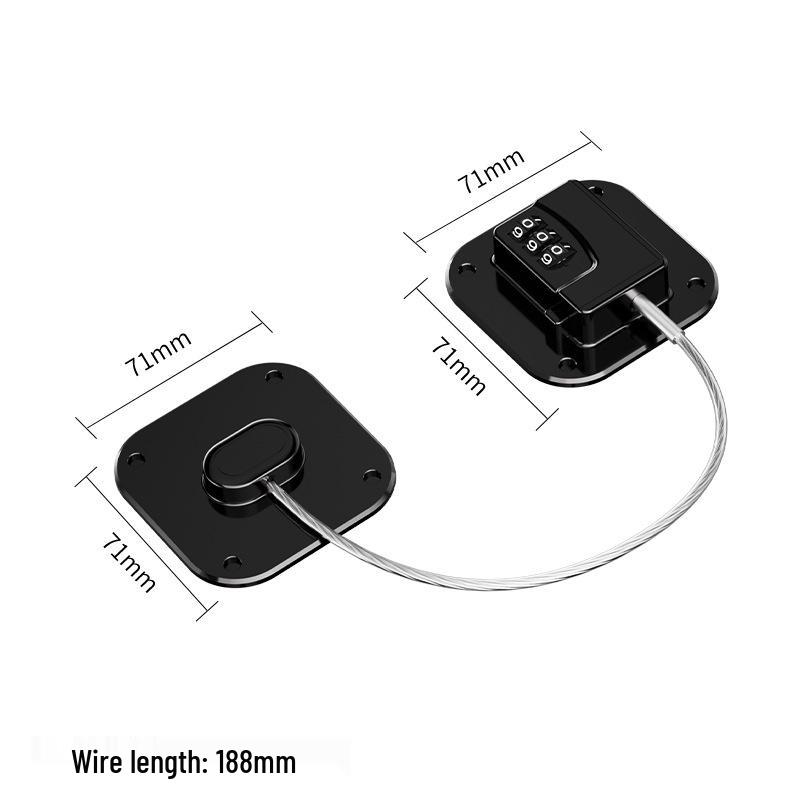 Многофункциональный замок без сверления, безопасный для детей: Для окон, холодильников, ящиков, шкафов, туалетов