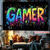 GAMER Радужная брызги чернил Эспорт Граффити Гобелен Фон Мужская комната для киберспорта Модная игровая комната Украшение