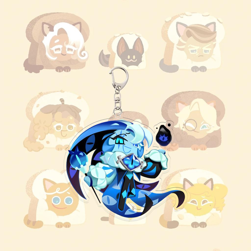 Cookie Run Kingdom Подвеска для украшения Кавайная игровая фигурка Студенческий мультяшный брелок Клетка Летняя Q-версия Аниме-девушка Праздничный подарок