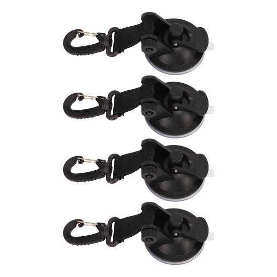 4 шт. сверхпрочных присосок, якорные высокопрочные портативные крепкие присоски с крючками для бокового тента автомобиля для кемпинга 