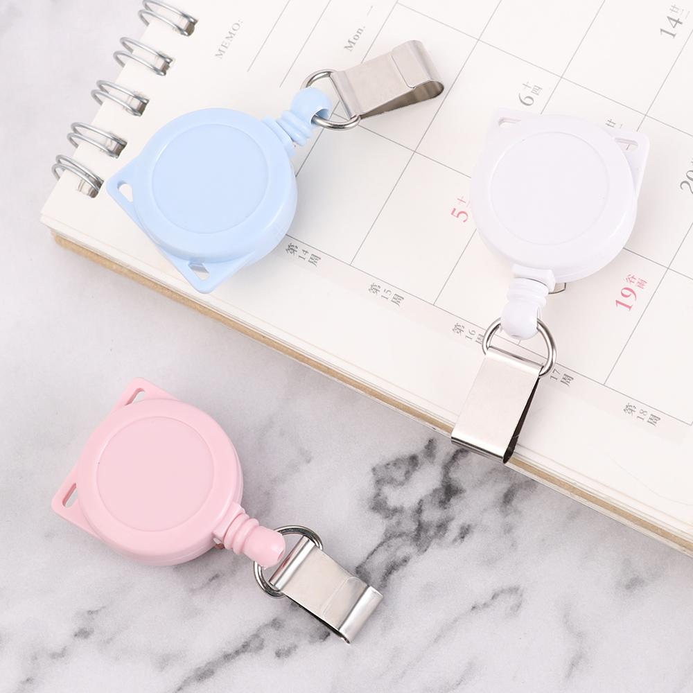 1pc High Quality Retractable Office Supplies Lanyards Key Ring Nurse ID Name Card Badge Holder