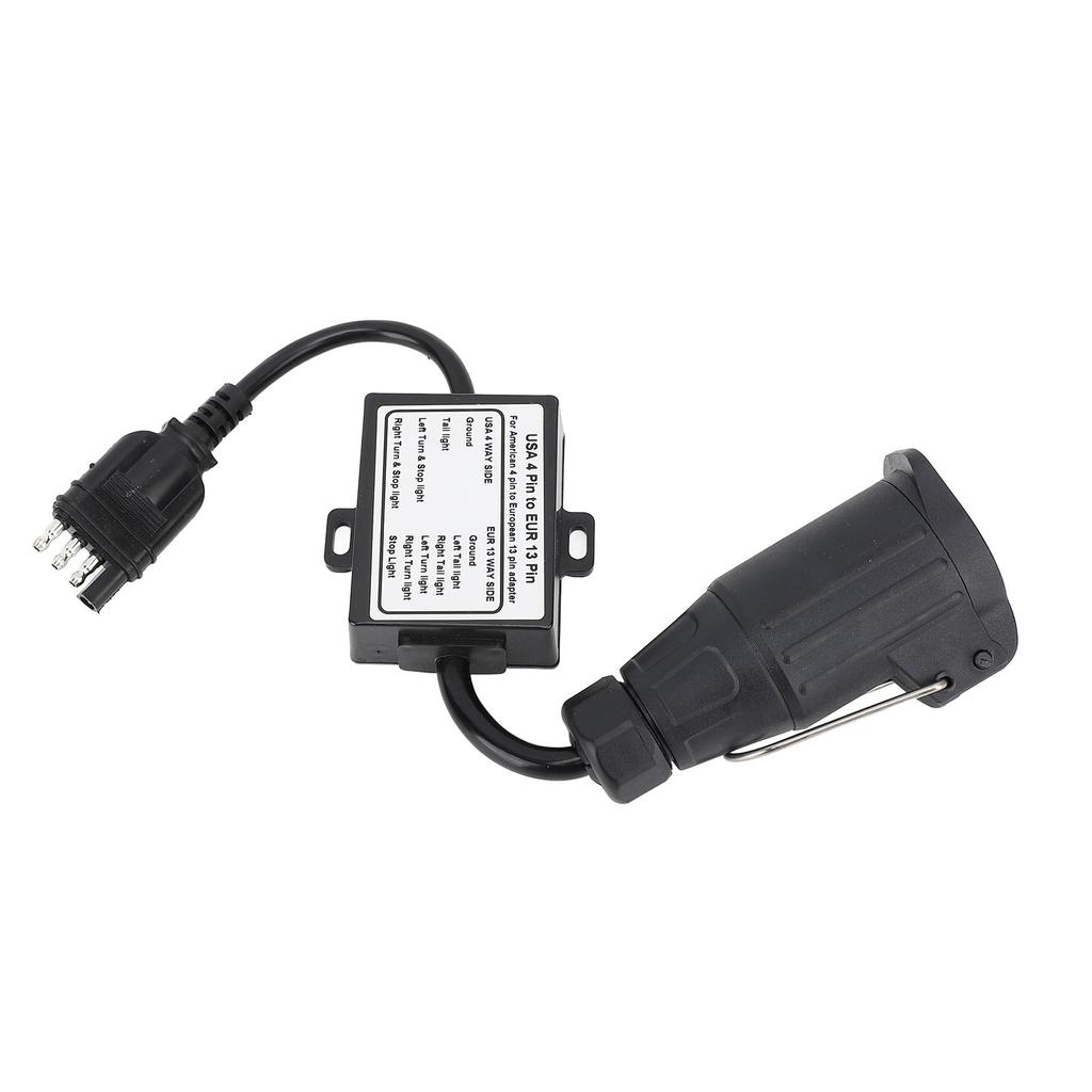 to  Trailer Converter Charging Function 4 Pin Socket to  13 Pin Plug for RV Caravan Boat