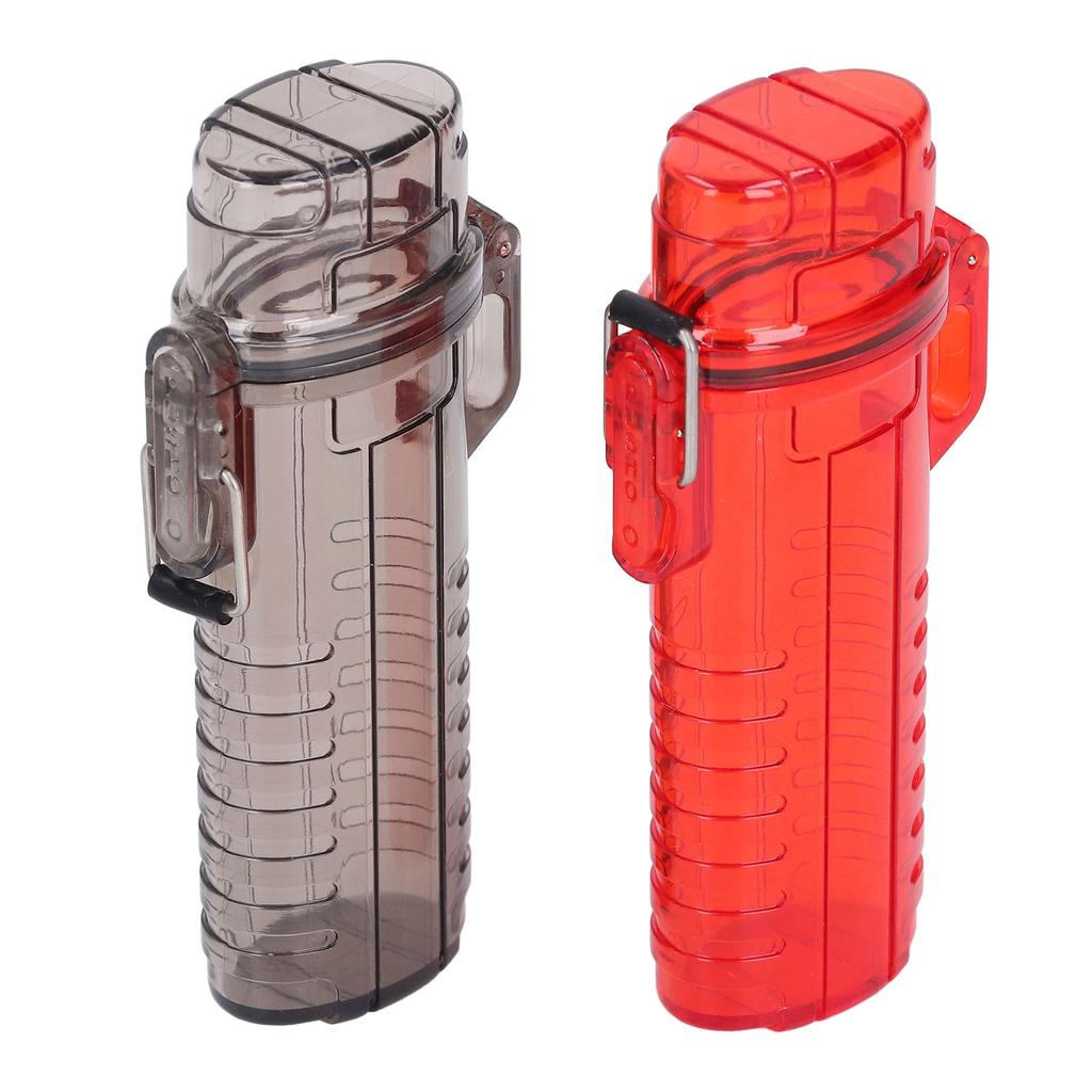 2Pcs Camping Plastic Water Proof Pocket Storage Tube Portable Organizer Holder Container for