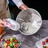 6L Salad Spinner Stainless Steel Large Vegetable Washer With PP Lid For Fruit Washer Pasta & Fries Spinner Salad Dryer