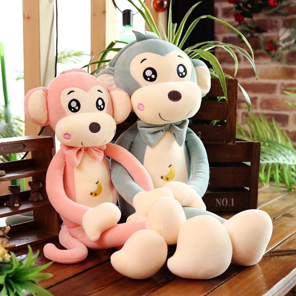 Stuffed Animal Monkey Plush Toy PP Cotton Monkey Plush Doll Monkey Stuffed Animal Doll Kids Gift