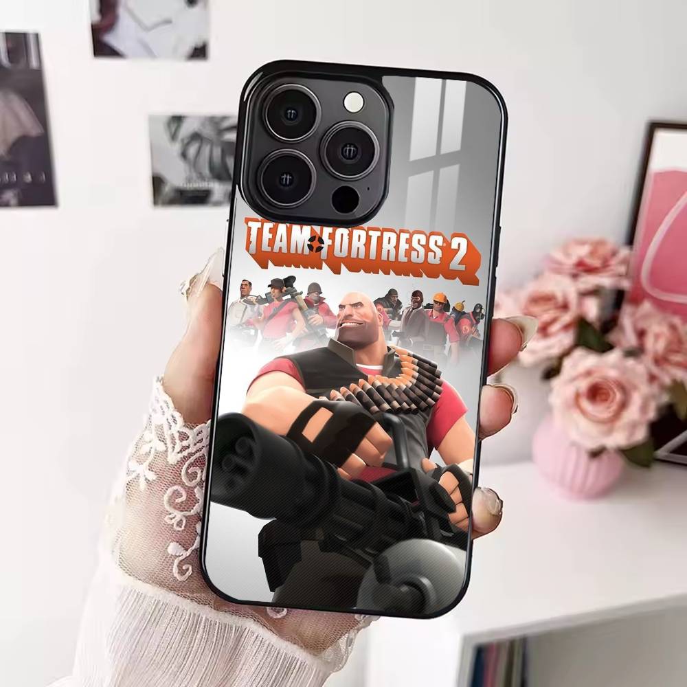 Чехол для телефона Buff Team Fortress 2 TF2 для iPhone 17 16 15 14 13 12 Pro Max Plus для Magsafe Зеркальный Беспроводной Магнитный Чехол