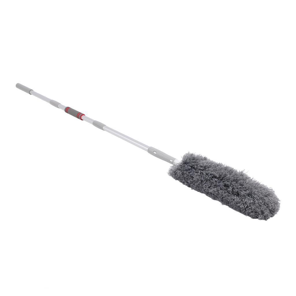 3 Section Aluminium Alloy Pole Extendable Duster Bendable Head Cobweb Microfibre Duster for Blinds