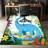 Custom Name Dinosaur Printed Carpet,Rug for Office Chair Living Room Bedroom Kitchen Room Decor Gifts.