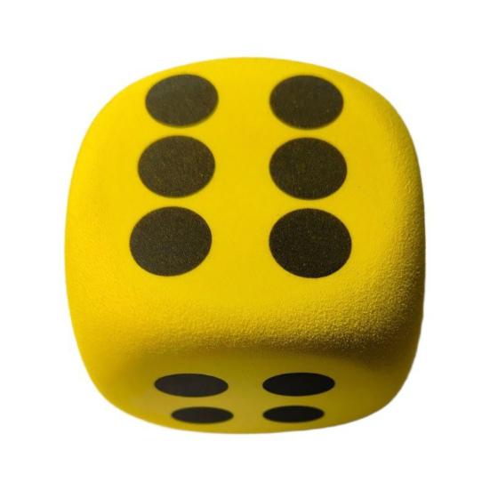 6 шт. Гигантские кубики из пенопласта ЭВА 3,8/6/8 см с закругленными углами, шестигранные, большие игральные кости, игрушка, реквизит для настольной игры, игра, украшение для вечеринки в стиле казино