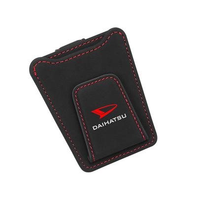 Автомобильный держатель для солнцезащитных очков DAIHATSU Совместим с автомобильными очками, солнцезащитными очками Для защиты автомобильных карт от солнца Хранение карт Замша Магнитный Салон автомобиля Легко