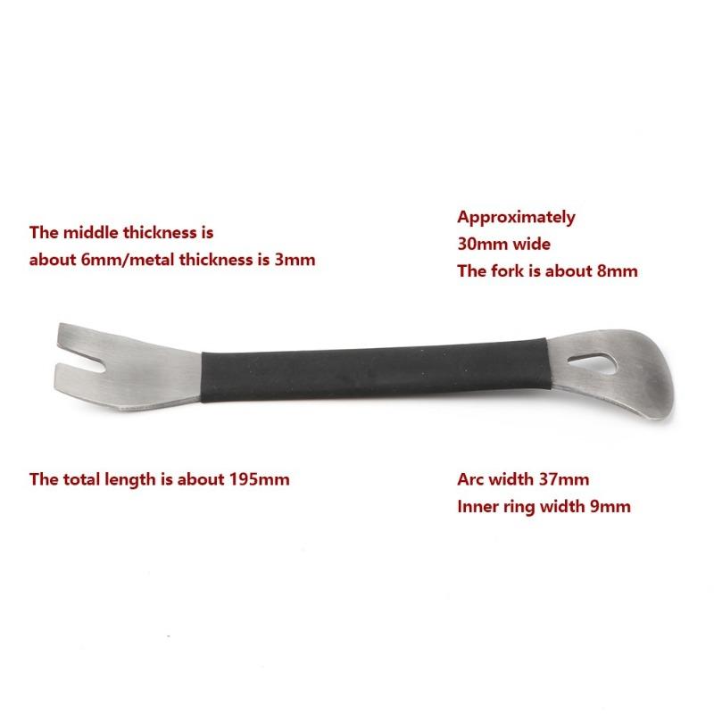 Инструмент для снятия отделки из нержавеющей стали, прочный двухсторонний инструмент для снятия отделки, уровень, инструменты для снятия крепежа аудиотерминала дверной панели