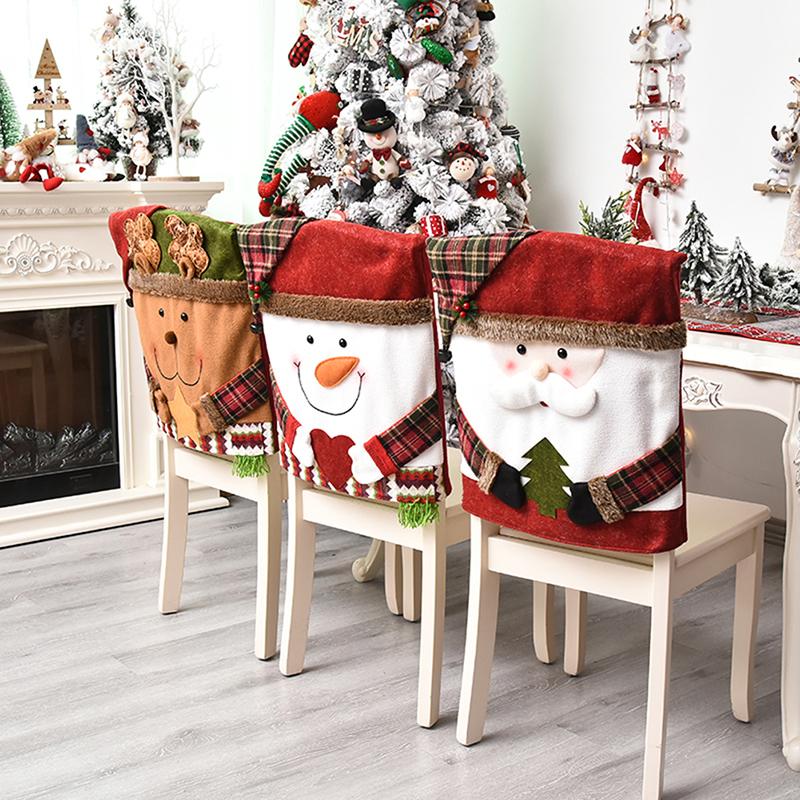 Christmas Decorative Chair Set Stool Set New Doll Chair Cover European and American Decorative Home Furnishings