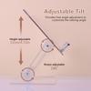 Acrylic Book Holder Stand Height Adjustable Reading Book Rest 180 Degrees Rotation Tablet Phone Holder Study Office Accessory