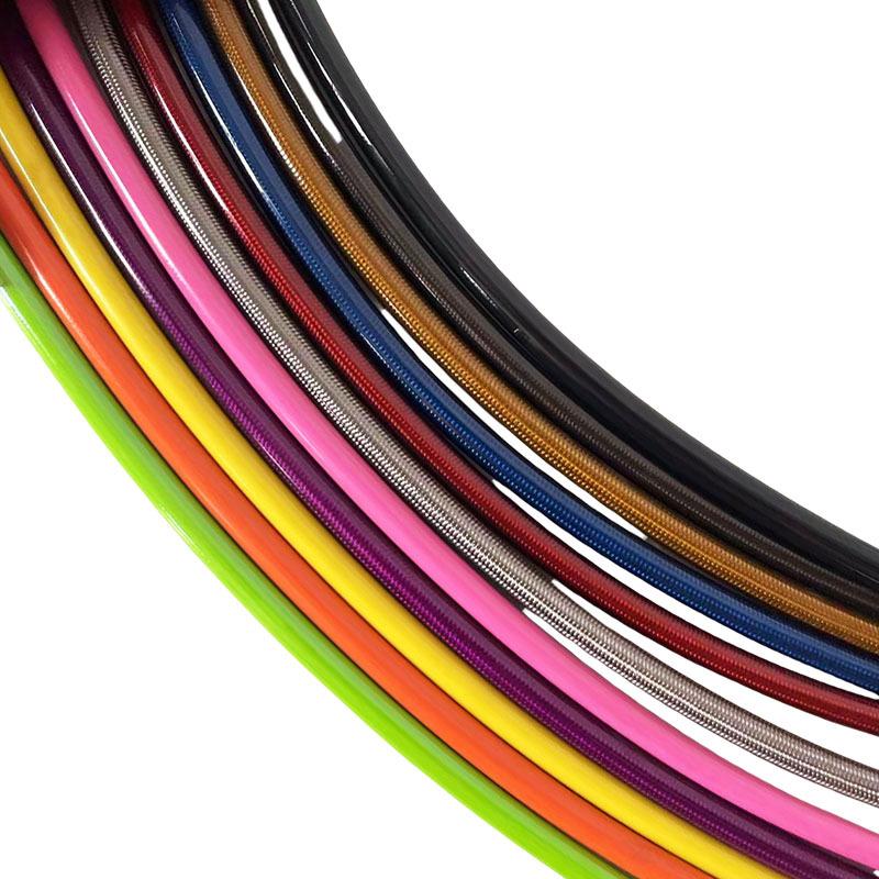 AN3 Steel Wire Weaving Motorcycle Brake Hose Explosion-proof High Temperature Resistant Reinforced Clutch Oil Pipe Universal 3.2