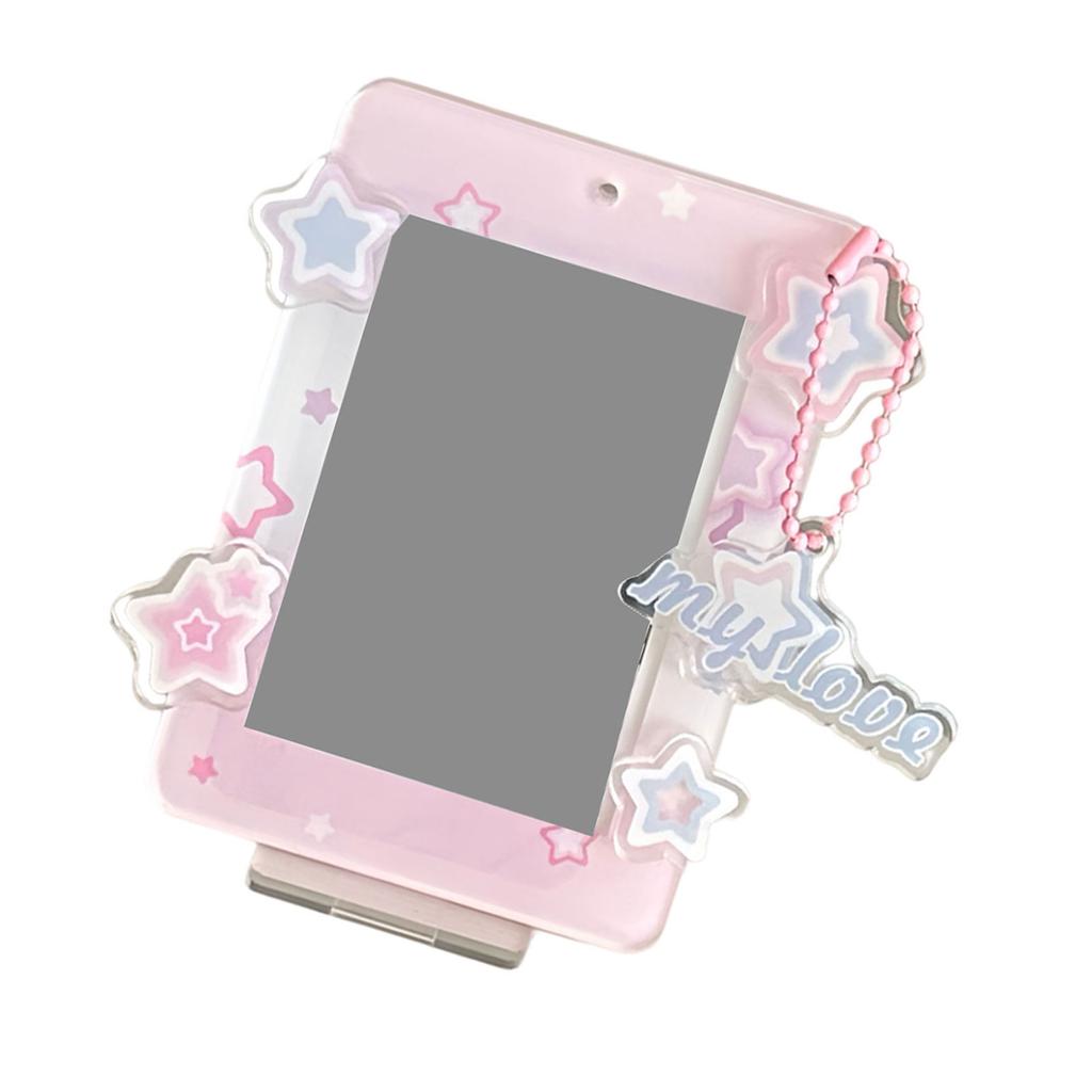 Star Series Sweet Photo Protection Photo Card Frame Card Display Stand Настольный декоративный держатель для фотографий Акриловый чехол для карт