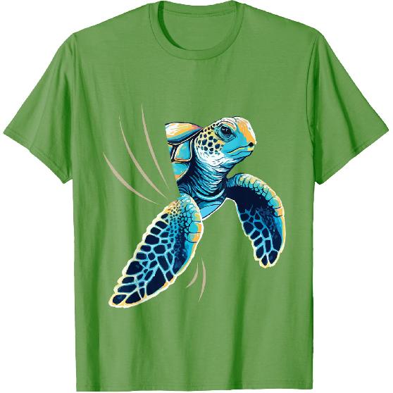Sneaking Turtle - Zoologist Zookeeper Beach Ocean Sea Lover T-Shirt