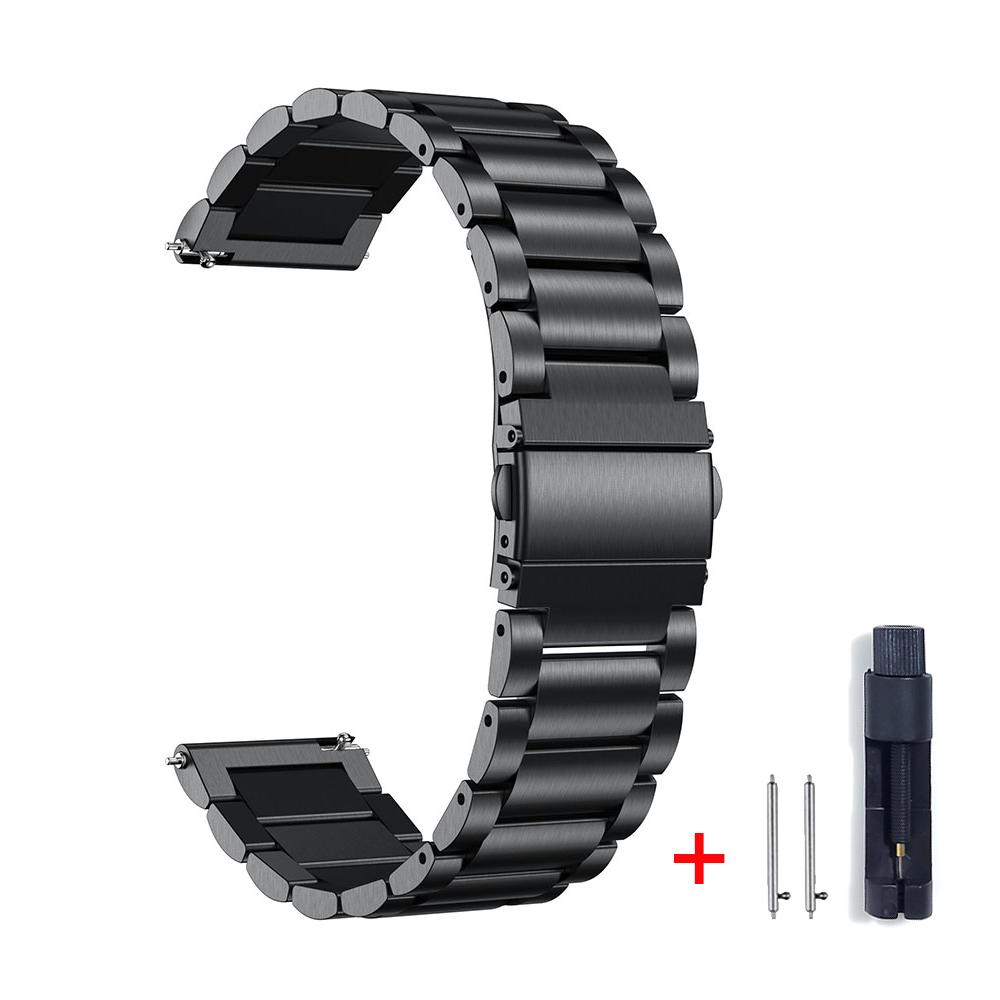 Stainless Steel Strap For Amazfit GTR 4 GTR 47mm 2e Metal Mesh Band For Amazfit GTS 4 mini/Bip 3 Pro/Stratos Wristband Bracelet